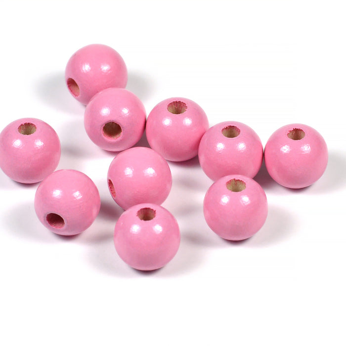 Wooden beads, 10mm, 250-pack