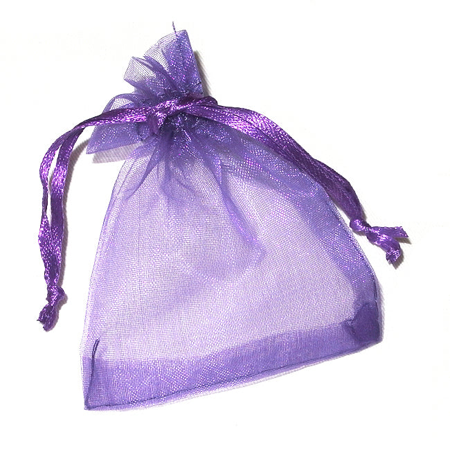 Organza bag, purple, 7x9cm