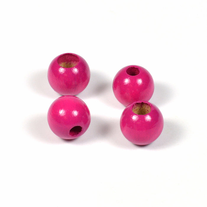 Säkerhetspärlor, 10mm, fuchsia, 6st