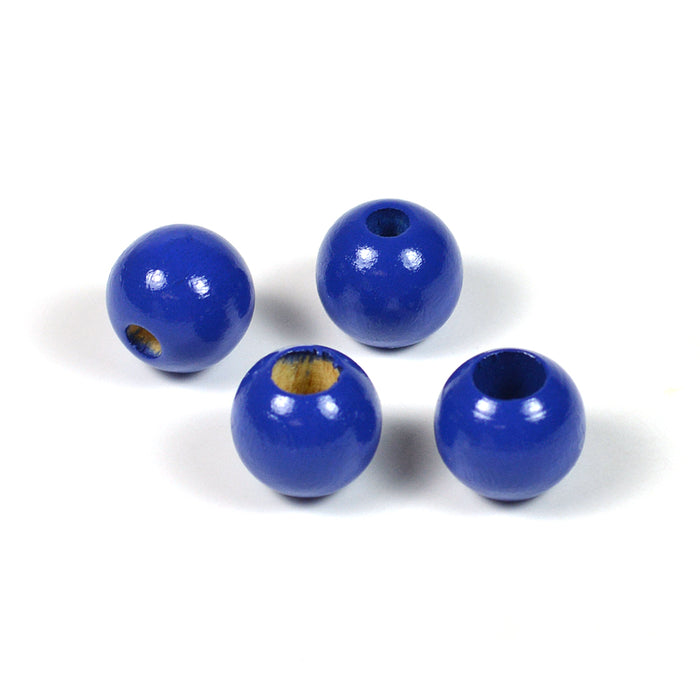 Safety beads, 10mm, dark blue, 6 pcs