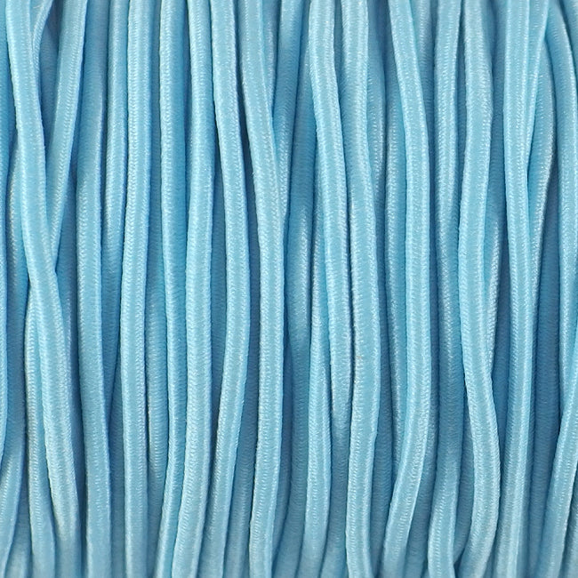 Round elastic, light blue, 2mm