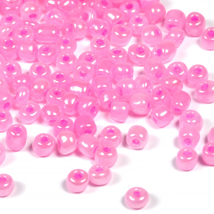 Seed Beads, 4mm, ceylon rosa, 30g