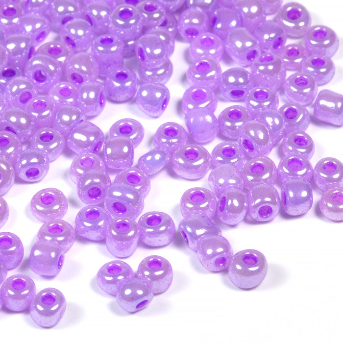 Seed Beads, 4mm, ceylon lavendel, 30g