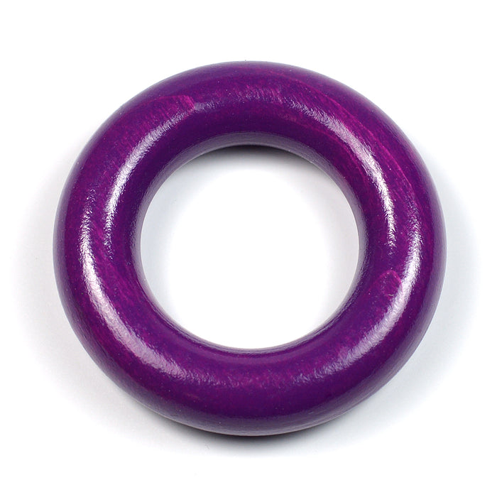 Small wooden ring without holes, plum