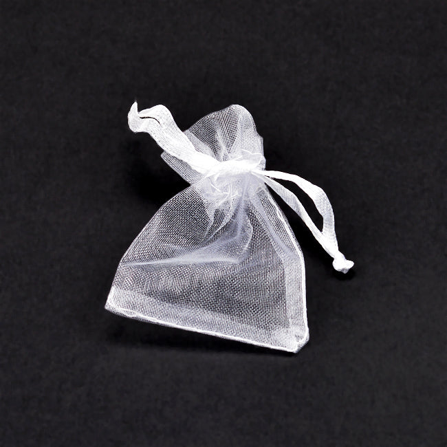 Organza bag, white, 5x7cm