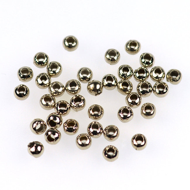 Round metal beads, antique silver, 3mm, 100pcs