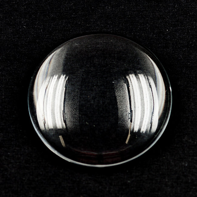 Glass cabochon, 25 mm, 5 stk