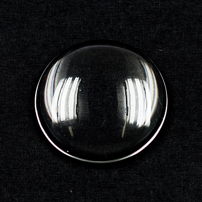 Glass cabochon, 20 mm, 10 stk