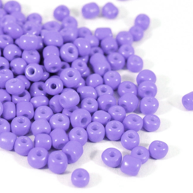 Seed Beads, 4mm, opak lavendel