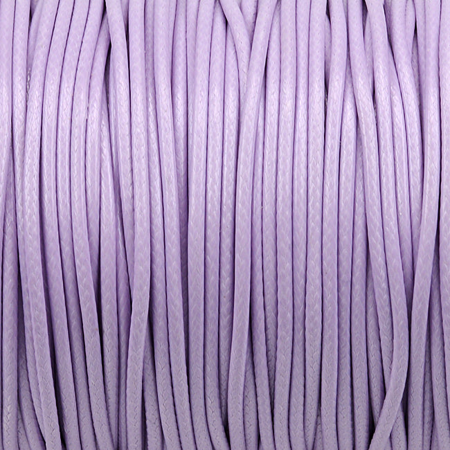 Waxed polyester cord, lavender, 1.5mm, 5m
