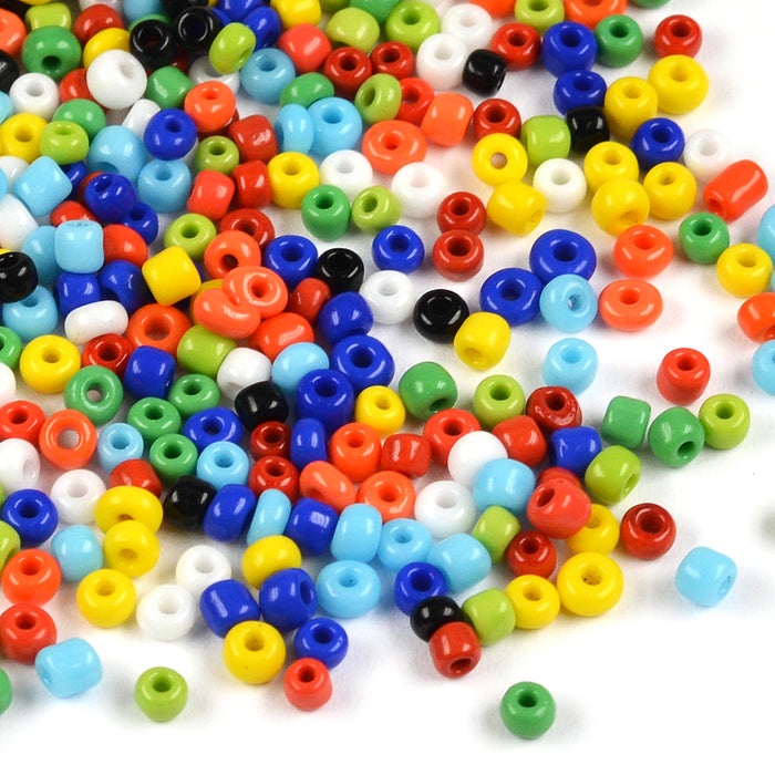 Seed Beads, 3mm, opak mix