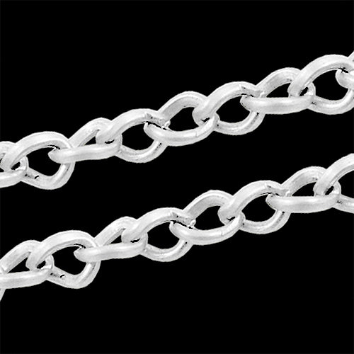 Chain, silver, 3.5x5.5mm