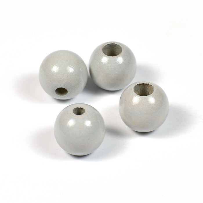 Safety beads, 12mm, light grey, 6pcs