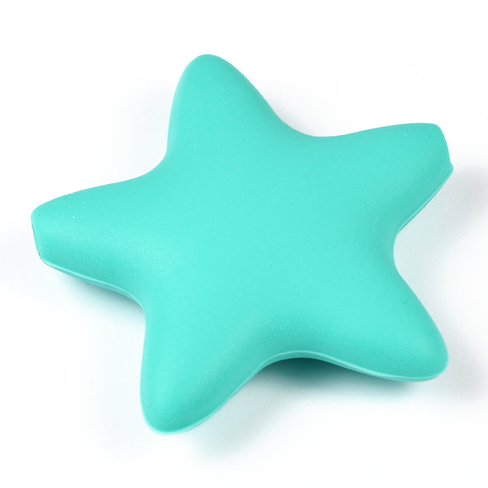 Motif pearl in silicone, large star