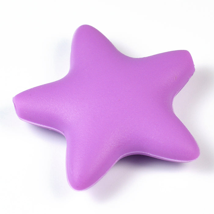 Motif pearl in silicone, large star