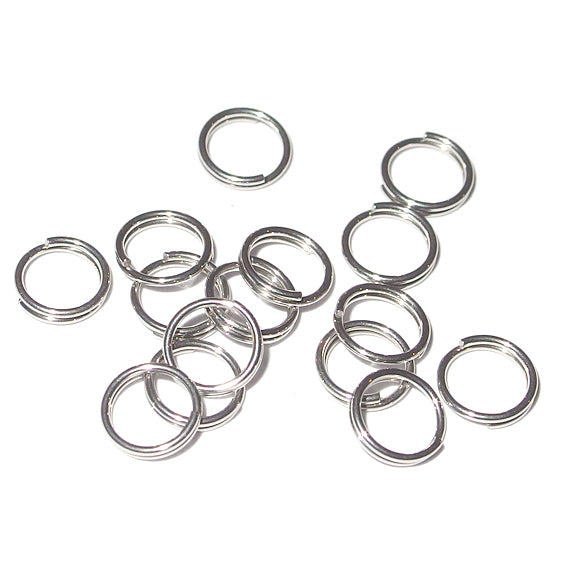 Double counter rings, silver, 8mm