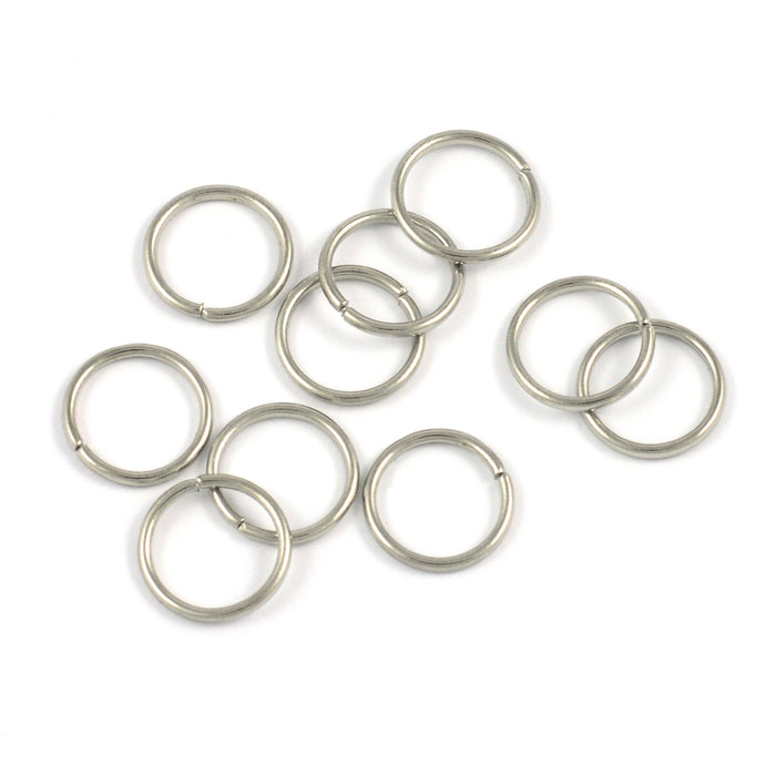 Simple counter rings, antique silver, 10mm