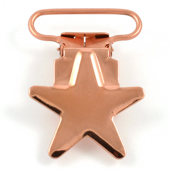 Metal clip, star, copper