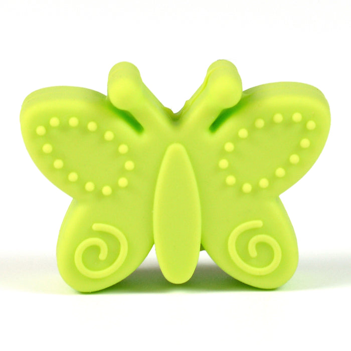 Motive bead in silicone, butterfly