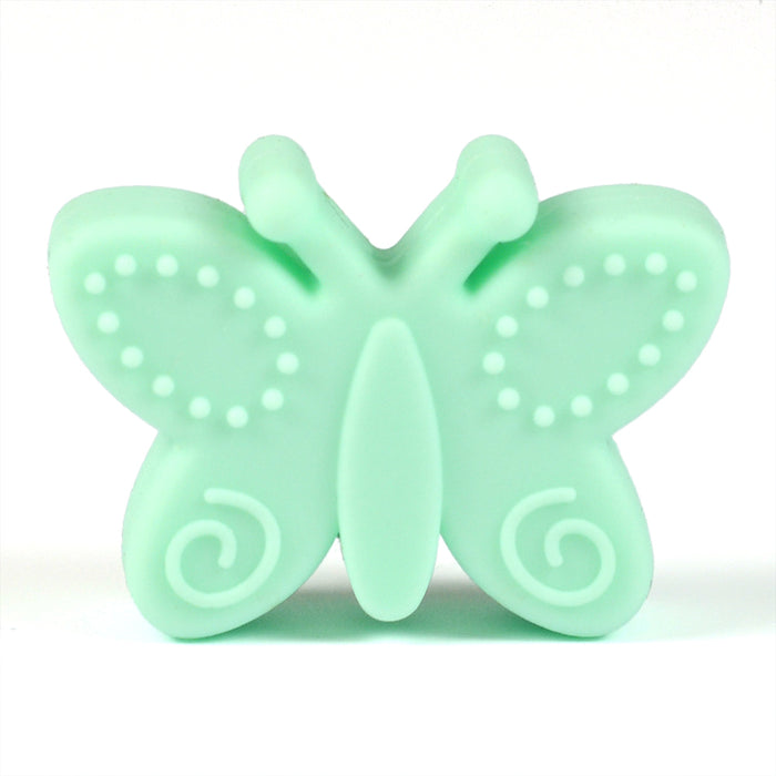 Motive bead in silicone, butterfly