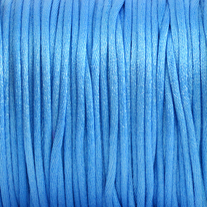 Satengsnor, blå, 1,5 mm