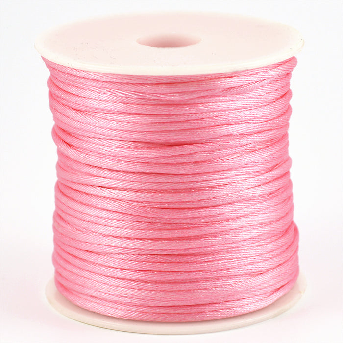 Satin cord, pink, 1.5mm