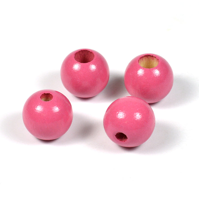 Safety beads, 12mm, dark pink, 6pcs