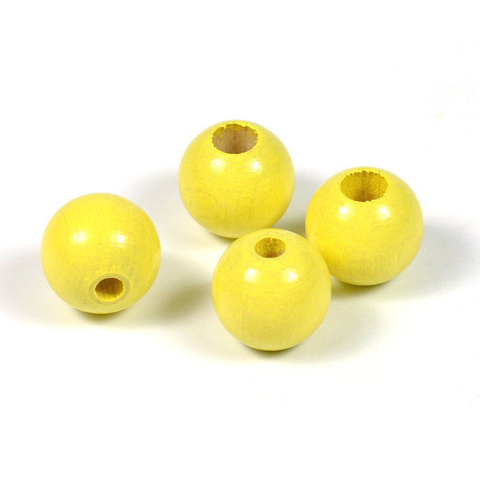 Safety beads, 12mm, pastel yellow, 6 pcs