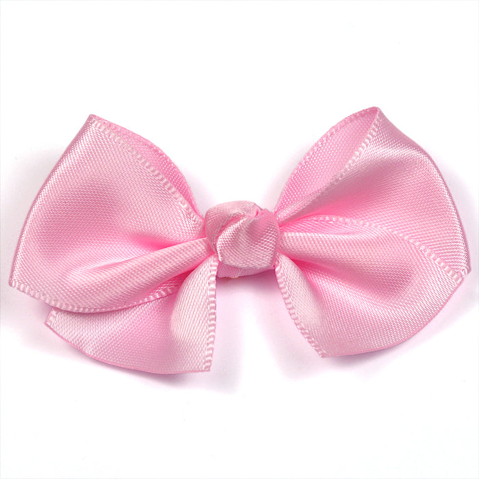 Silk ribbon bow, 55mm, light pink