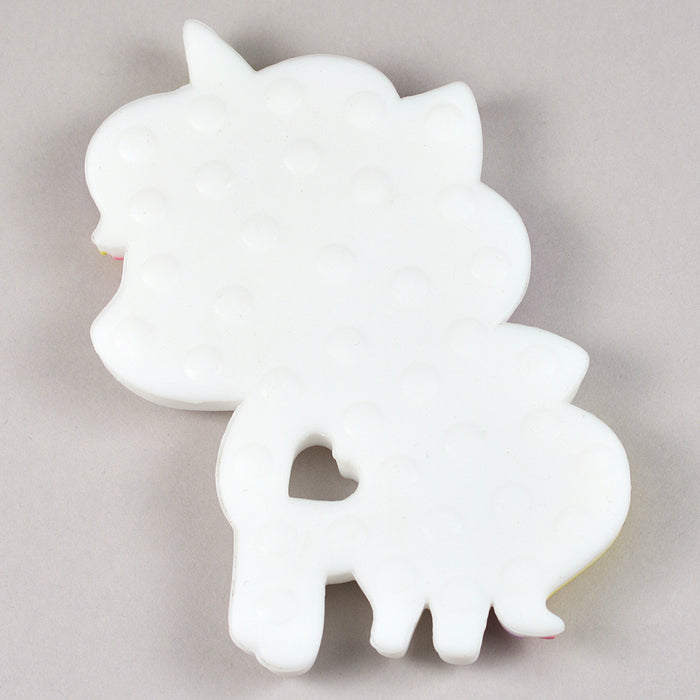 Silicone teether, baby unicorn