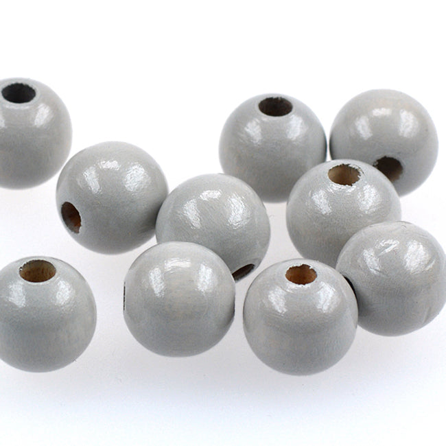 Wooden beads, 15mm, 100-pack