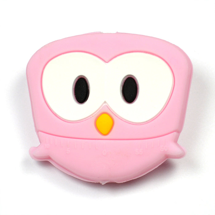 Motive bead in silicone, owl