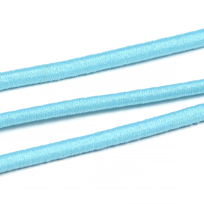 Rund strikk, lyseblå, 2,5 mm