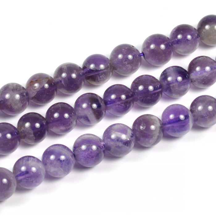 Amethyst beads, 6mm