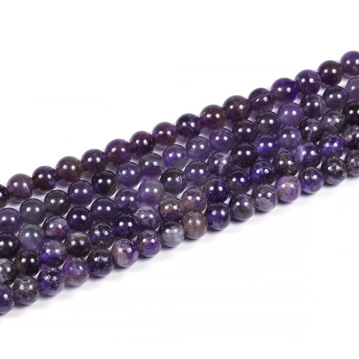 Amethyst beads, 6mm