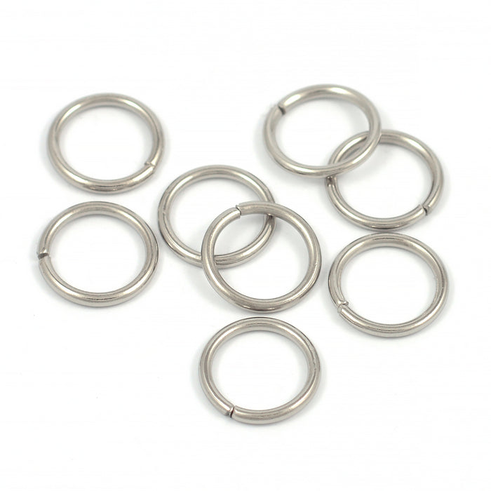 Simple counter rings, antique silver, 12mm, 50pcs