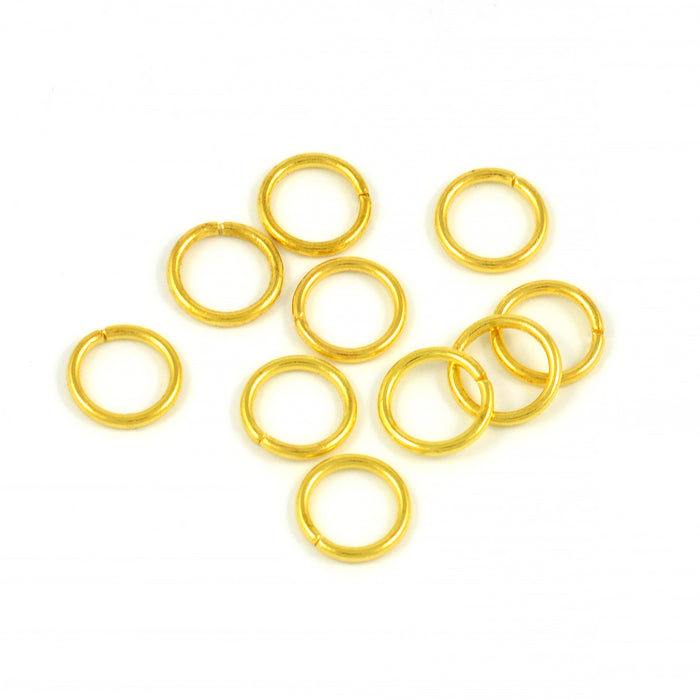 Simple counter rings, gold, 8mm