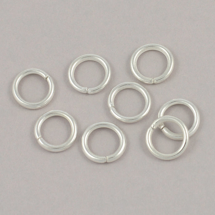 Simple counter rings, silver, 10mm