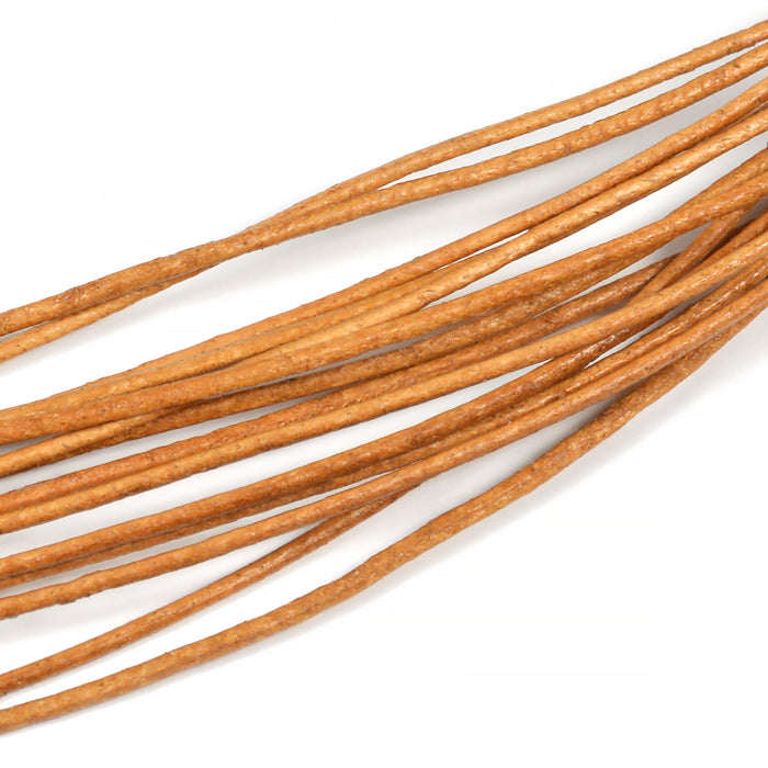 Leather cord, natural, 1mm