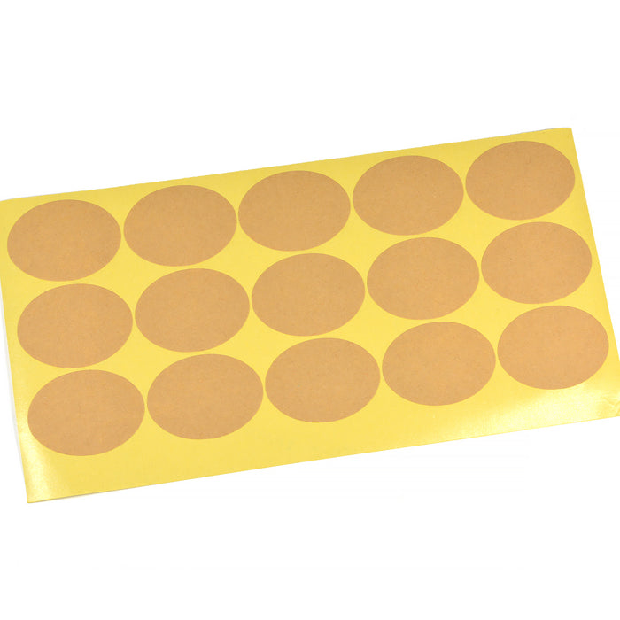Stickers, natural colored, oval, 40x30mm