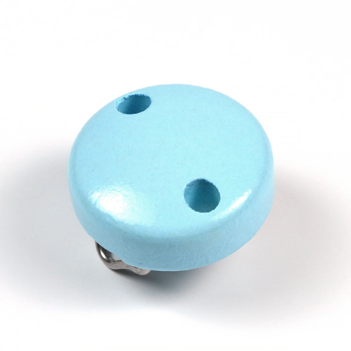 Premium wooden clip *mini*, light blue 