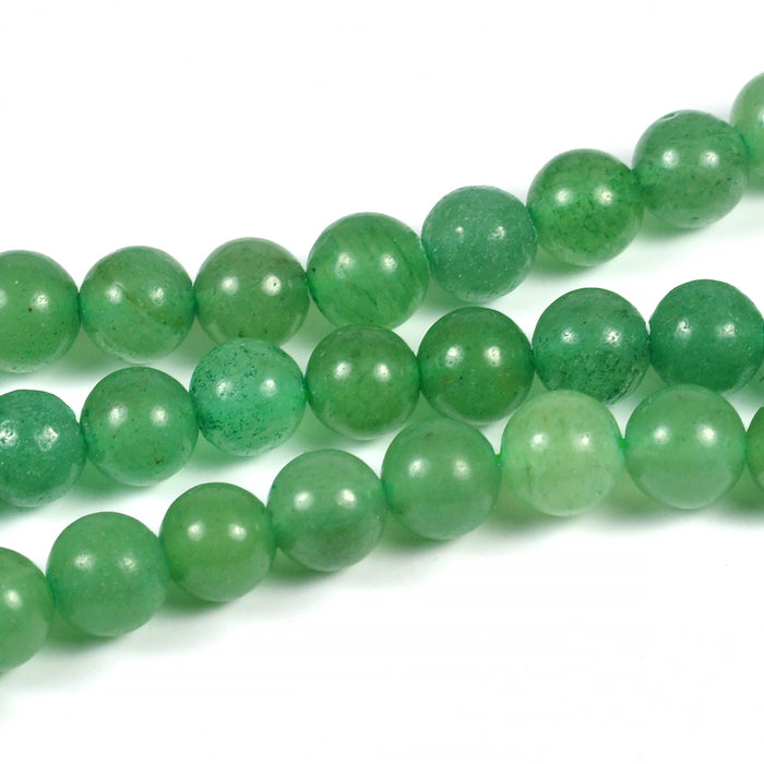 Aventurin pärlor, grön, 6mm