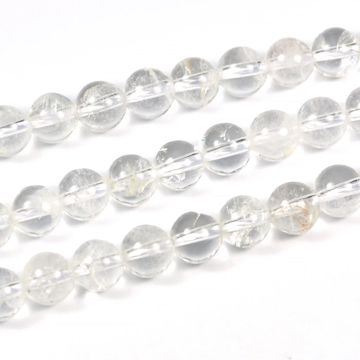 Bergkristall pärlor, 6mm