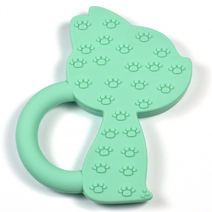 Silicone teether, nosy cat