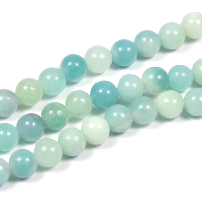Amazonite beads, light turquoise, 6mm