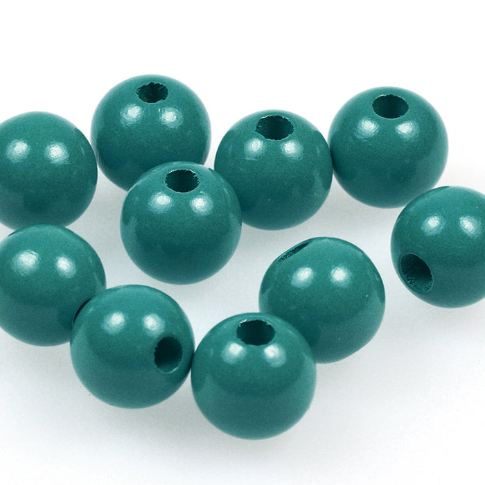 Wooden beads, 15mm, 100-pack