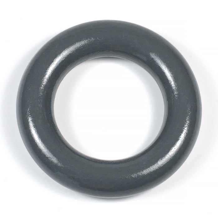 Middle wooden ring without hole, dark grey
