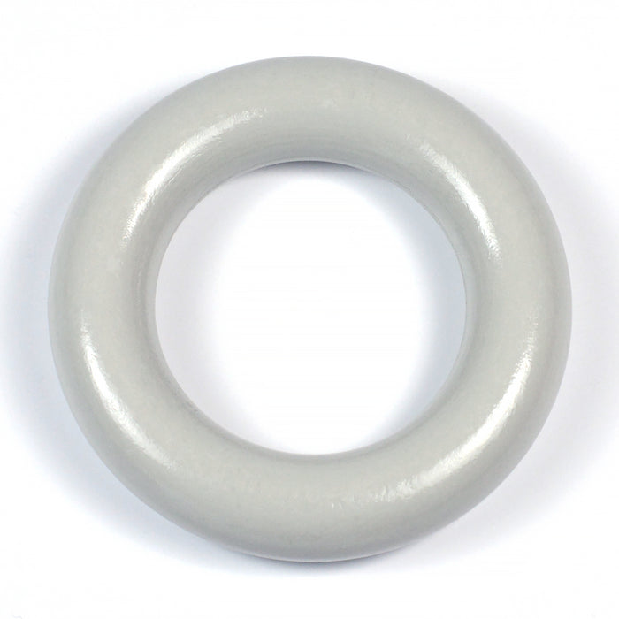 Middle wooden ring without holes, light grey