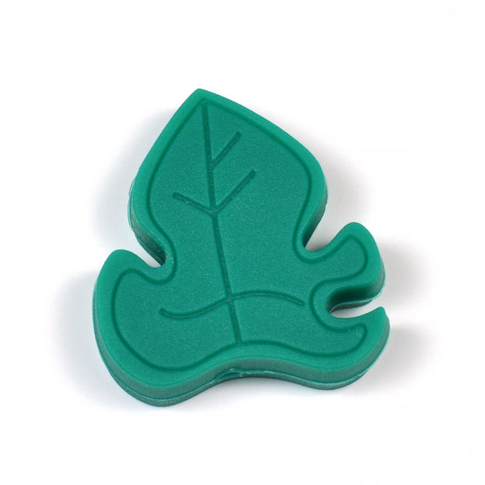 Motive bead in silicone, leaf