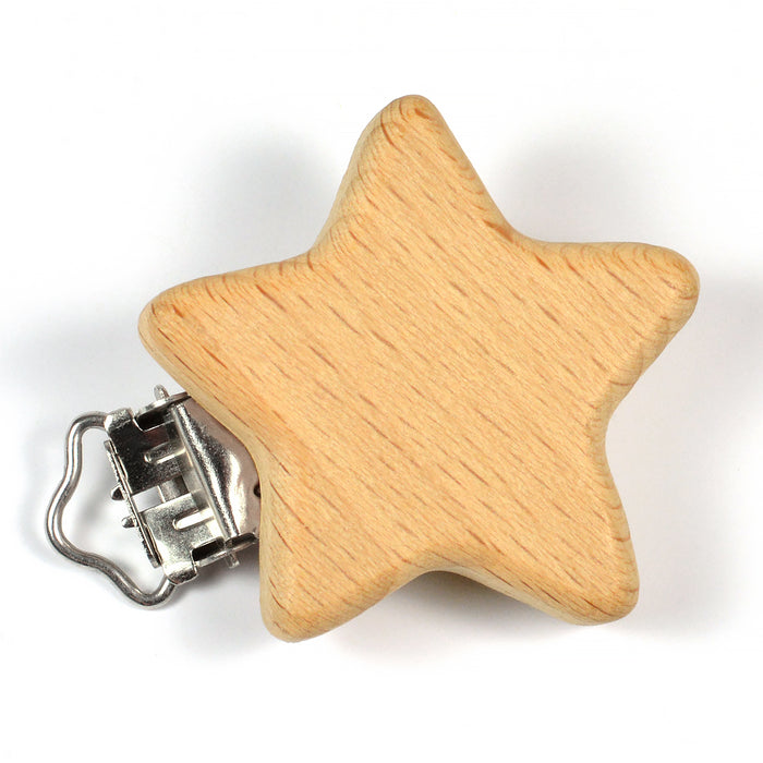 Clips of untreated wood, star